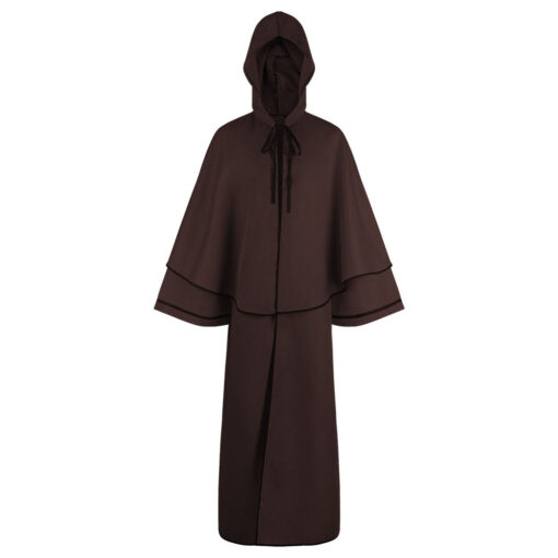 Bleach Monk Brown Color Cloak Cosplay Costume