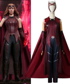 Wanda Vision Scarlet Witch Cosplay Costume