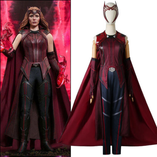 Wanda Vision Scarlet Witch Cosplay Costume