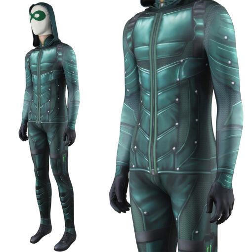 Green Arrow Prometheus Jumpsuit Cosplay Costume