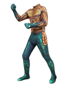 Aquaman Gold Bodysuit Cosplay Costume