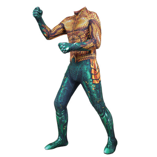 Aquaman Gold Bodysuit Cosplay Costume