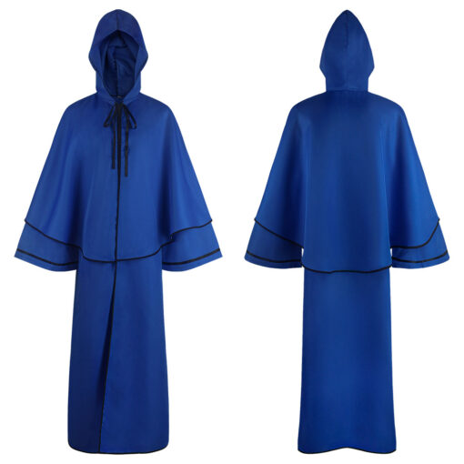 Bleach Monk Blue Color Cloak Cosplay Costume