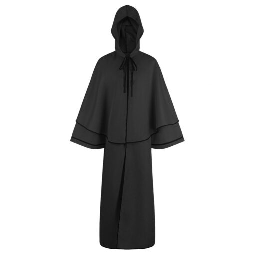 Bleach Monk Black Color Cloak Cosplay Costume