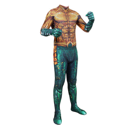 Aquaman Gold Bodysuit Cosplay Costume