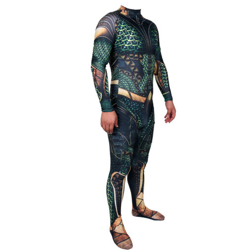 Aquaman Green Bodysuit Cosplay Costume