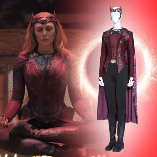 Doctor Strange Scarlet Witch Wanda Maximoff Cosplay Costume