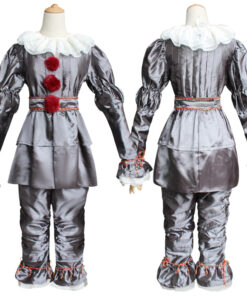 IT costume Pennywise The Dancing Clown Silver Cosplay Costume