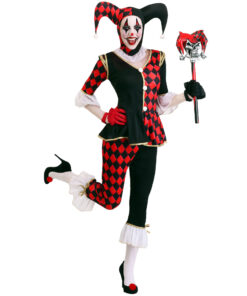 IT costume Black And Red Plaid Evil Clown Costume Uniform Cosplay Costume