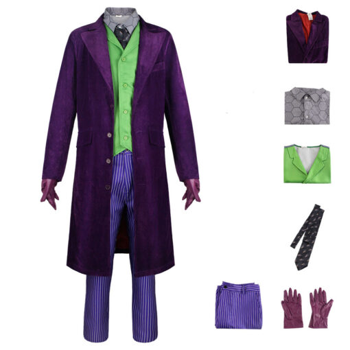 The Dark Knight Joker Heath Ledger Cosplay Costume