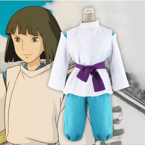 Spirited Away Haku Cosplay Costume