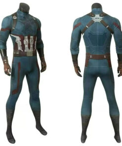 Captain America Jumpsuit Cosplay Costume