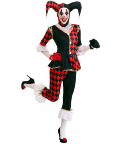 IT costume Black And Red Plaid Evil Clown Costume Uniform Cosplay Costume