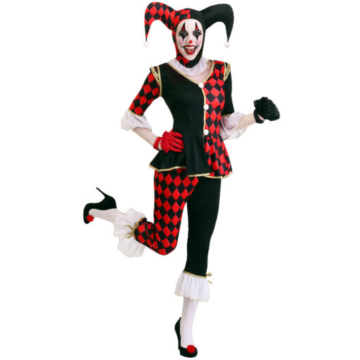 IT costume Black And Red Plaid Evil Clown Costume Uniform Cosplay Costume