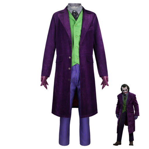 The Dark Knight Joker Heath Ledger Cosplay Costume