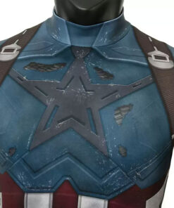 Captain America Jumpsuit Cosplay Costume