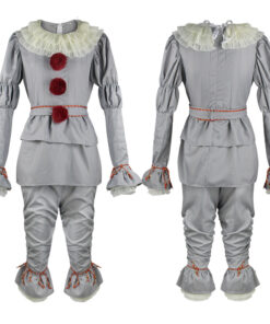 IT costume Pennywise The Dancing Clown Grey Cosplay Costume