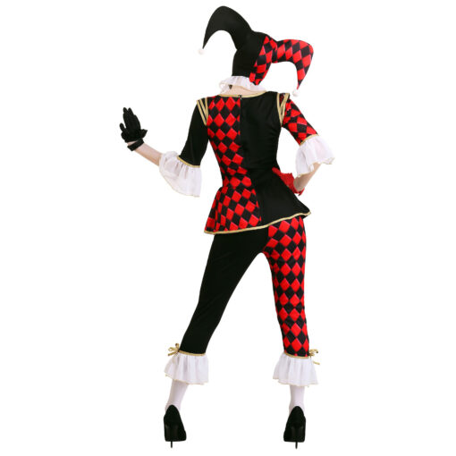 IT costume Black And Red Plaid Evil Clown Costume Uniform Cosplay Costume