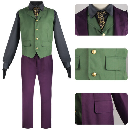 The Dark Knight costume Joker Heath Ledger Cosplay Costume