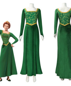 Shrek Princess Fiona Dress Cosplay Costume