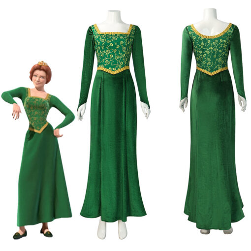 Shrek Princess Fiona Dress Cosplay Costume