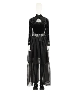 Lisa Frankenstein Black Tulle Dress Cosplay Costume