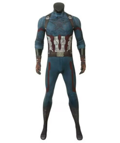 Captain America Jumpsuit Cosplay Costume