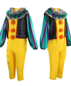 IT costume Pennywise The Dancing Clown Yellow Cosplay Costume