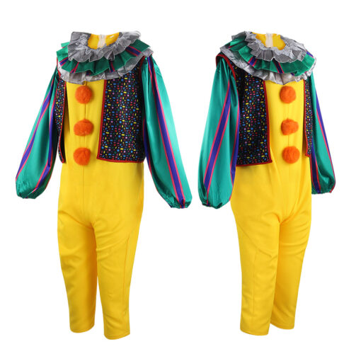 IT costume Pennywise The Dancing Clown Yellow Cosplay Costume