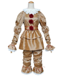 IT costume Pennywise The Dancing Clown Gold Cosplay Costume