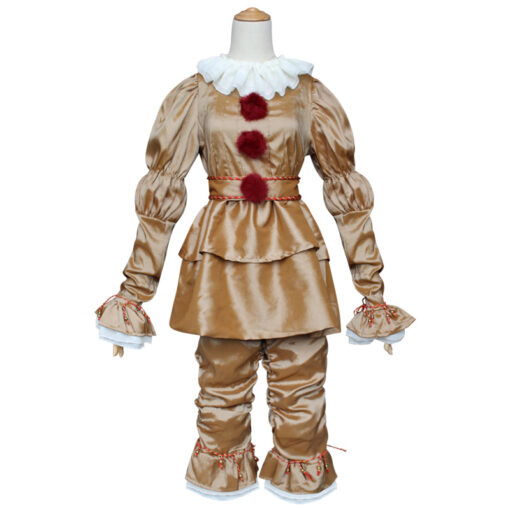 IT costume Pennywise The Dancing Clown Gold Cosplay Costume