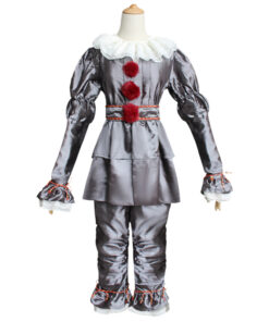 IT costume Pennywise The Dancing Clown Silver Cosplay Costume