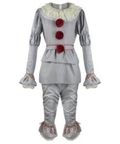 IT costume Pennywise The Dancing Clown Grey Cosplay Costume