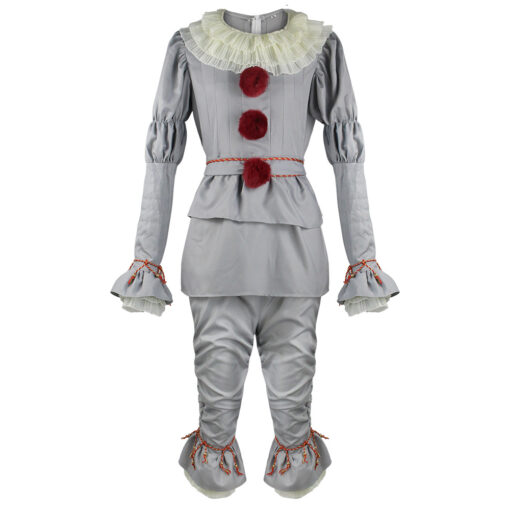 IT costume Pennywise The Dancing Clown Grey Cosplay Costume