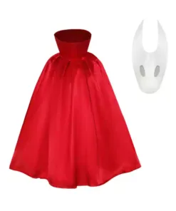 Hollow Knight Hornet Costume Red Cloak Cosplay