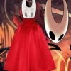 Hollow Knight Hornet Costume Red Cloak Cosplay