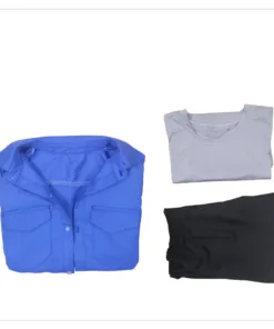 The Last of Us Ellie Cosplay Costume Blue Shirt