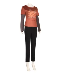 The Last of Us Ellie Cosplay Costume Orange Shirt