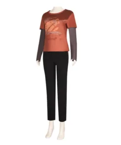 The Last of Us Ellie Cosplay Costume Orange Shirt