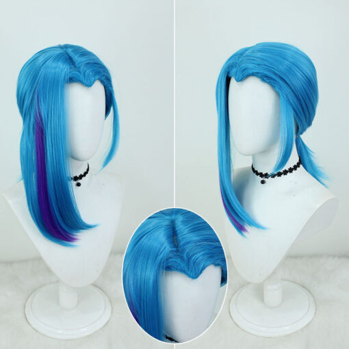 League of Legends LOL Jinx Cosplay Wig