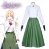 Violet Evergarden Cosplay Costume Green Skirt
