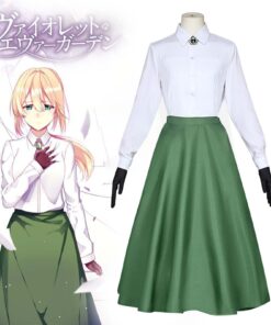 Violet Evergarden Cosplay Costume Green Skirt