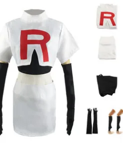 Pokemon Team Rocket Jessie Cosplay Costume
