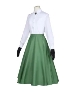 Violet Evergarden Cosplay Costume Green Skirt