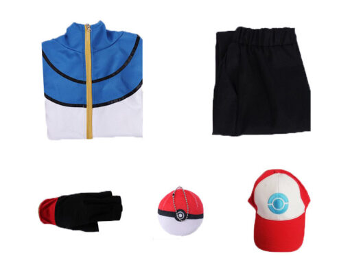 Pokemon Ash Ketchum Cosplay Costume