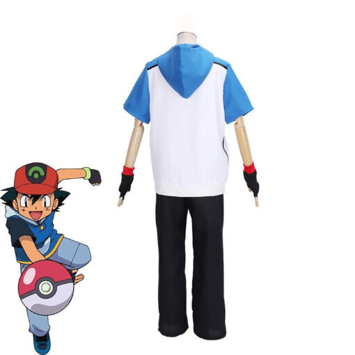 Pokemon Ash Ketchum Cosplay Costume