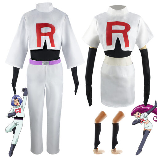 Pokemon Team Rocket James Cosplay Costume