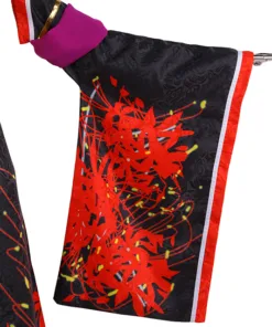 Dead or Alive Nyotengu Cosplay Costume Red & Black Kimono