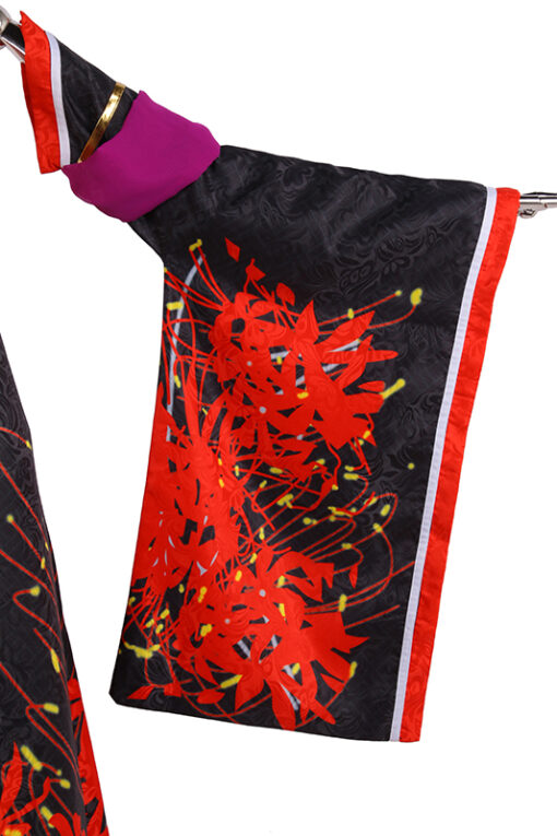 Dead or Alive Nyotengu Cosplay Costume Red & Black Kimono