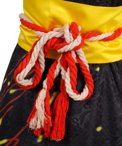 Dead or Alive Nyotengu Cosplay Costume Red & Black Kimono